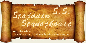 Stojadin Stanojković vizit kartica